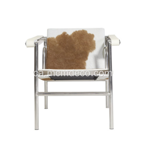 Cadira Le Corbusier LC1 Basculant de cuir